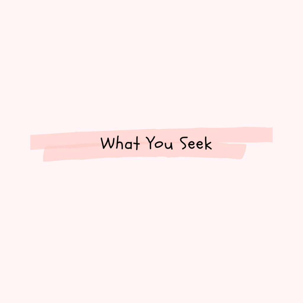 What You Seek